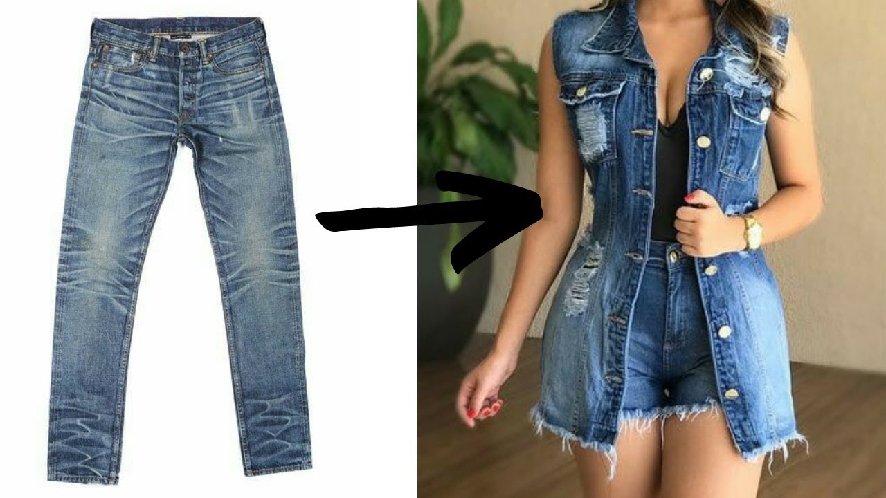 COMO TRANSFORMAR CALÇA JEANS EM MAXI COLETE - Suzamusa