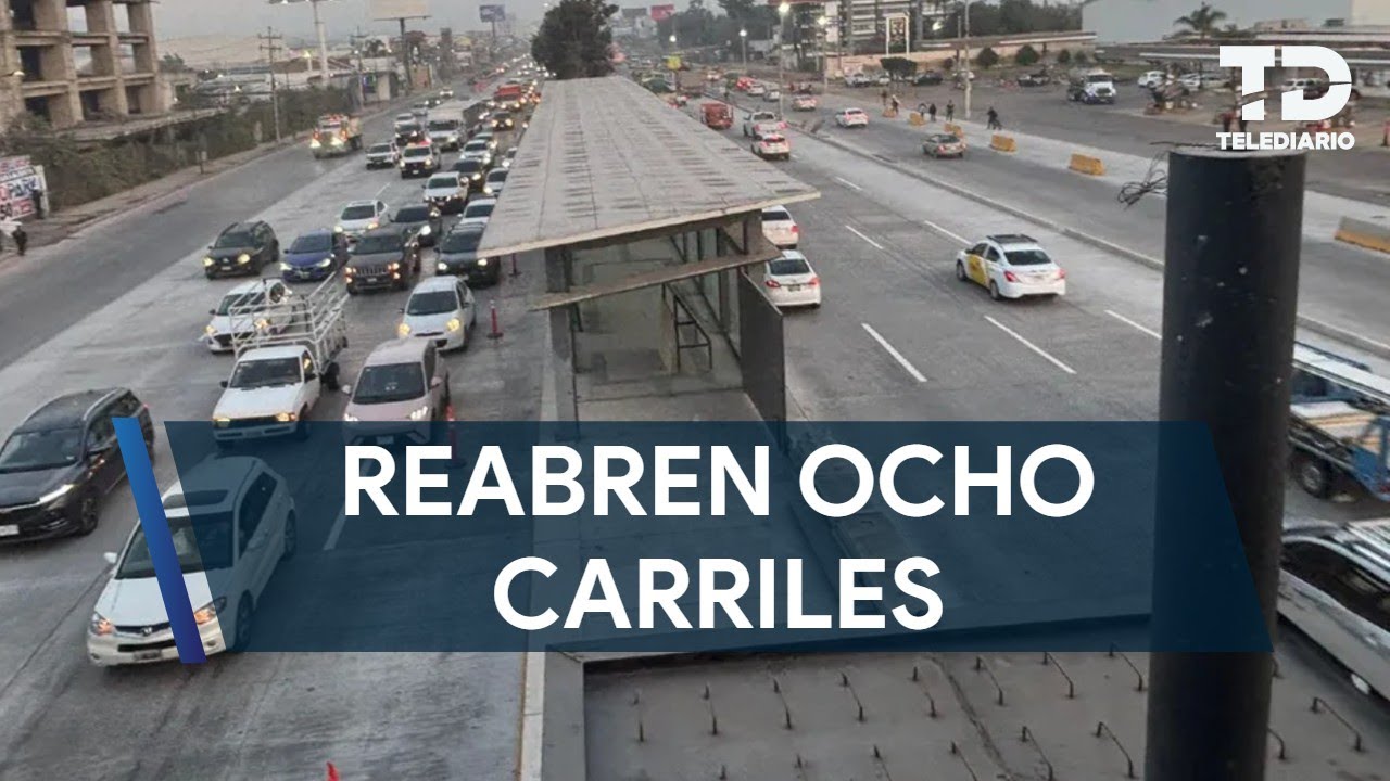 Reabren ocho carriles en la carretera a Chapala; seguirán trabajos complementarios