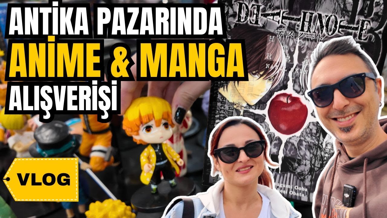 Antika Pazarında ANİME MANGA ALIŞVERİŞİ  | 2190TL harcadık! | VLOG