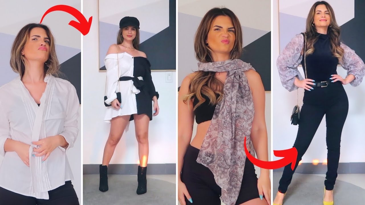 Transforme suas roupas SEM customizar e SEM gastar! (Tendências)