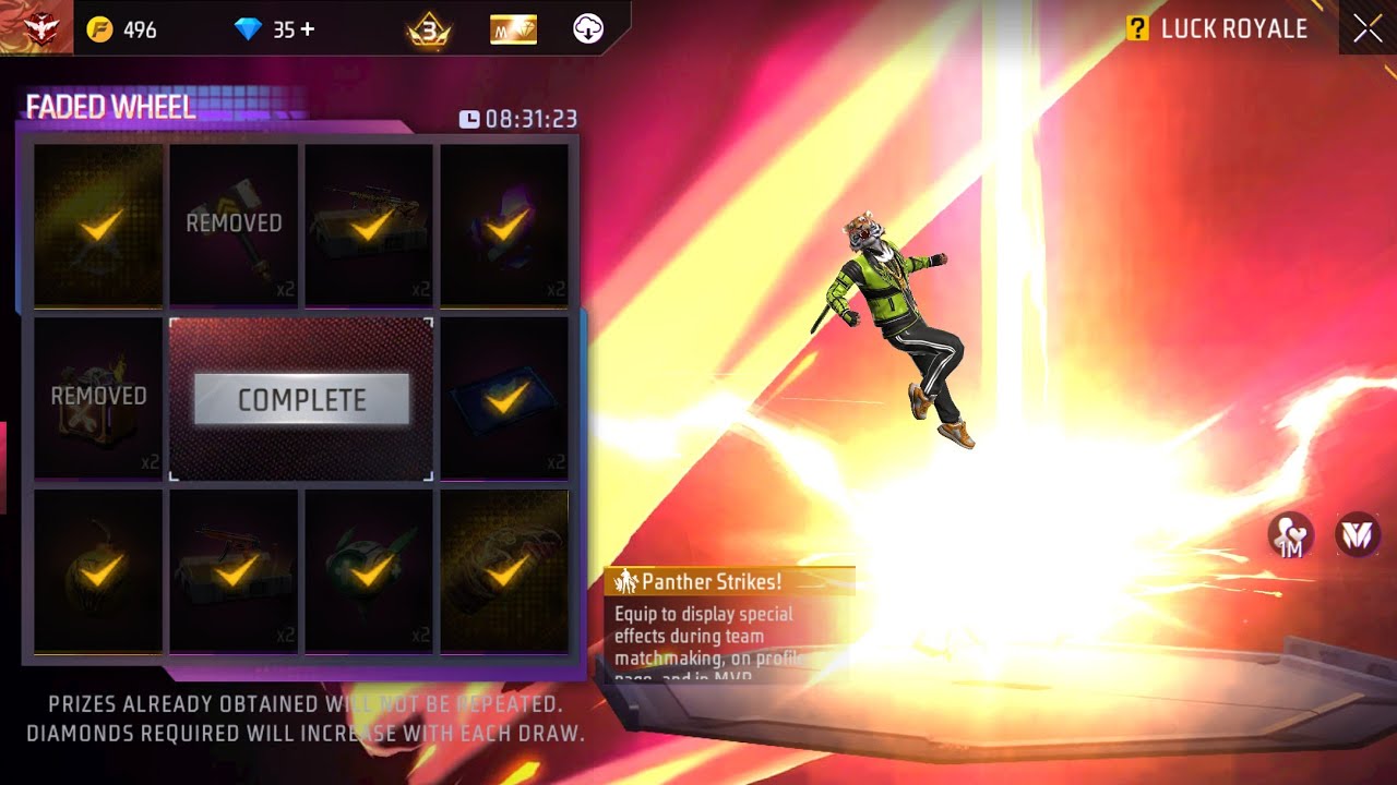 New Panther arrival animation spin in free fire 🔥🔥🔥 and m1887 shortgun Ramadan event spin