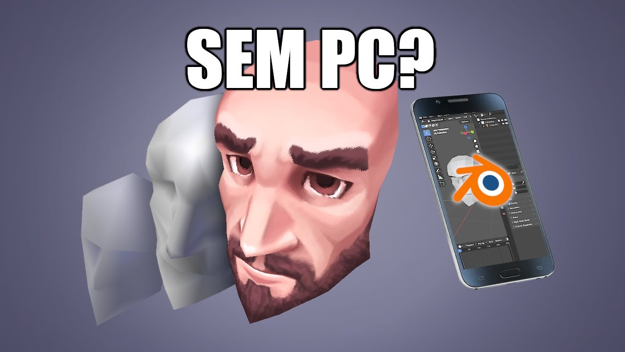 Me limitei para provar que Arte 3D é acessível - Passo a passo no celular - Blender