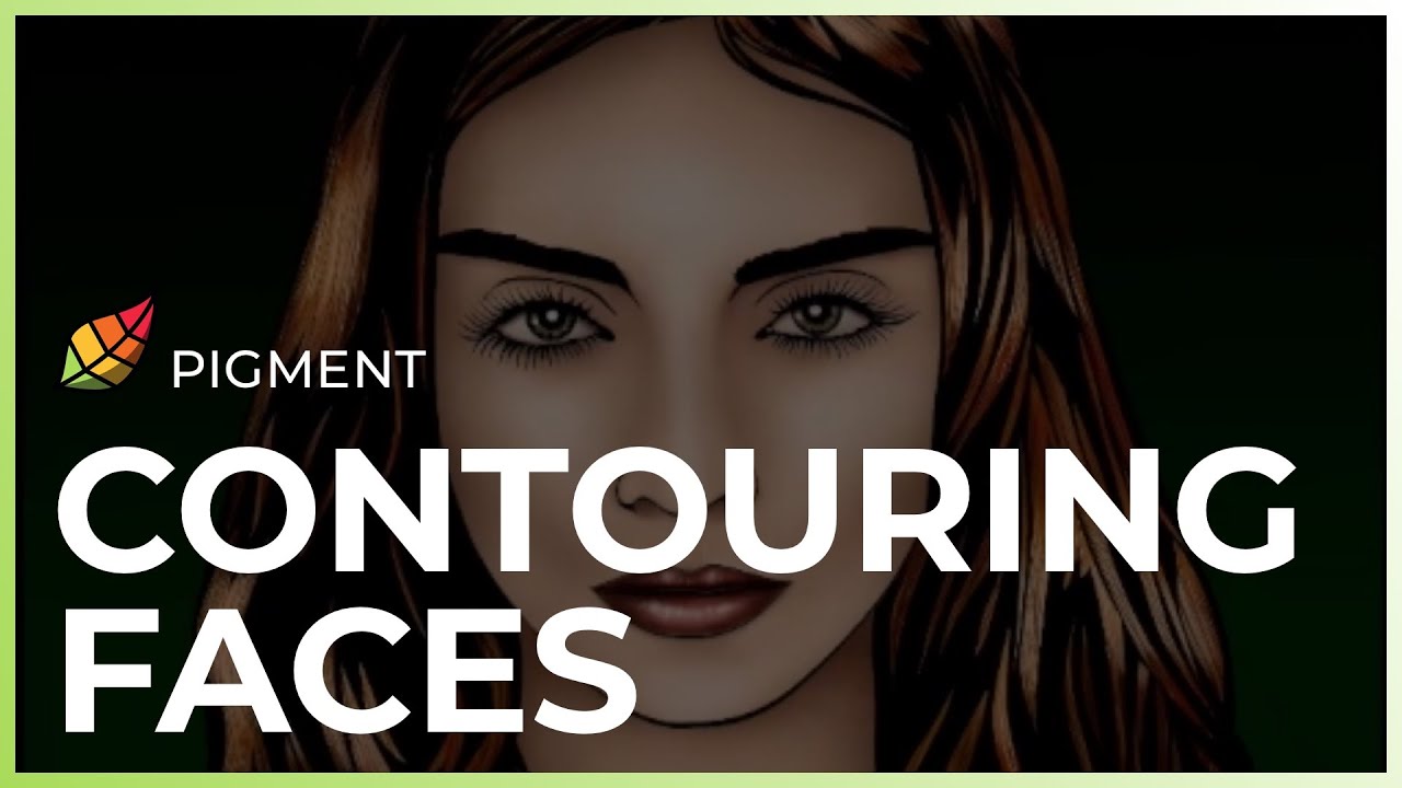 Pigment How To: Contouring Faces | Digital Contouring | Apple Pencil Coloring Tips and Tricks