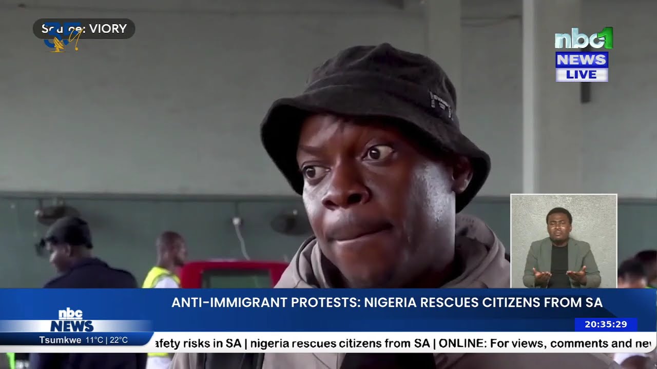 NIGERIANS RETURN FROM SOUTH AFRICA AMID EVACUATION FLIGHTS - nbc