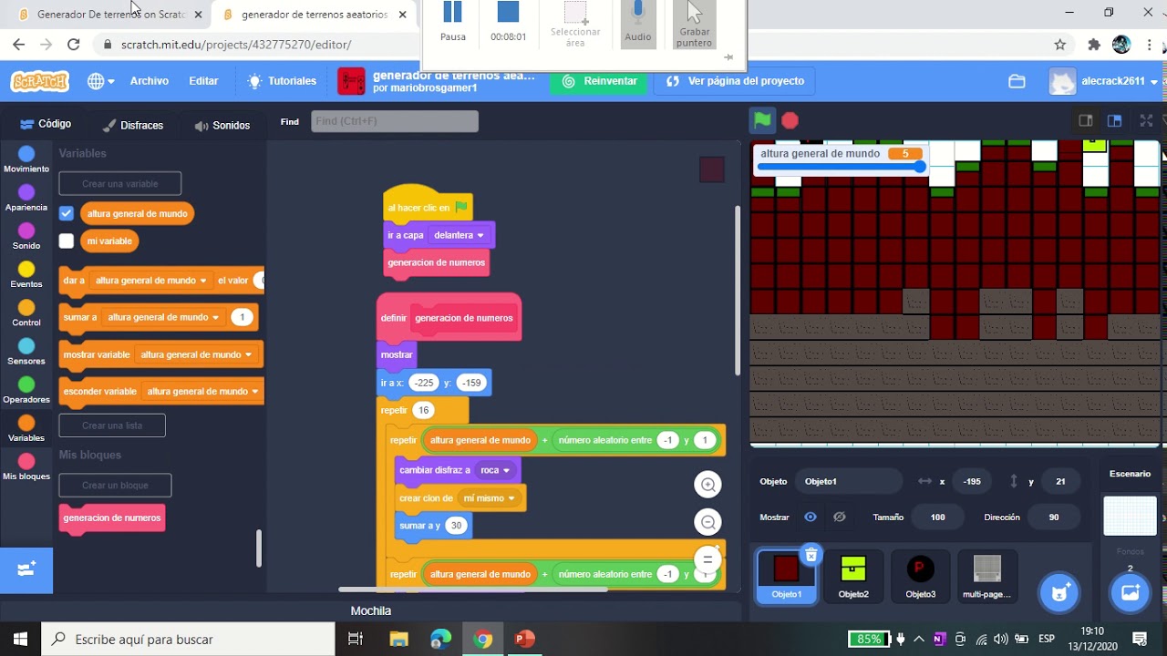 Generador De Terreno tipo minecraft facil