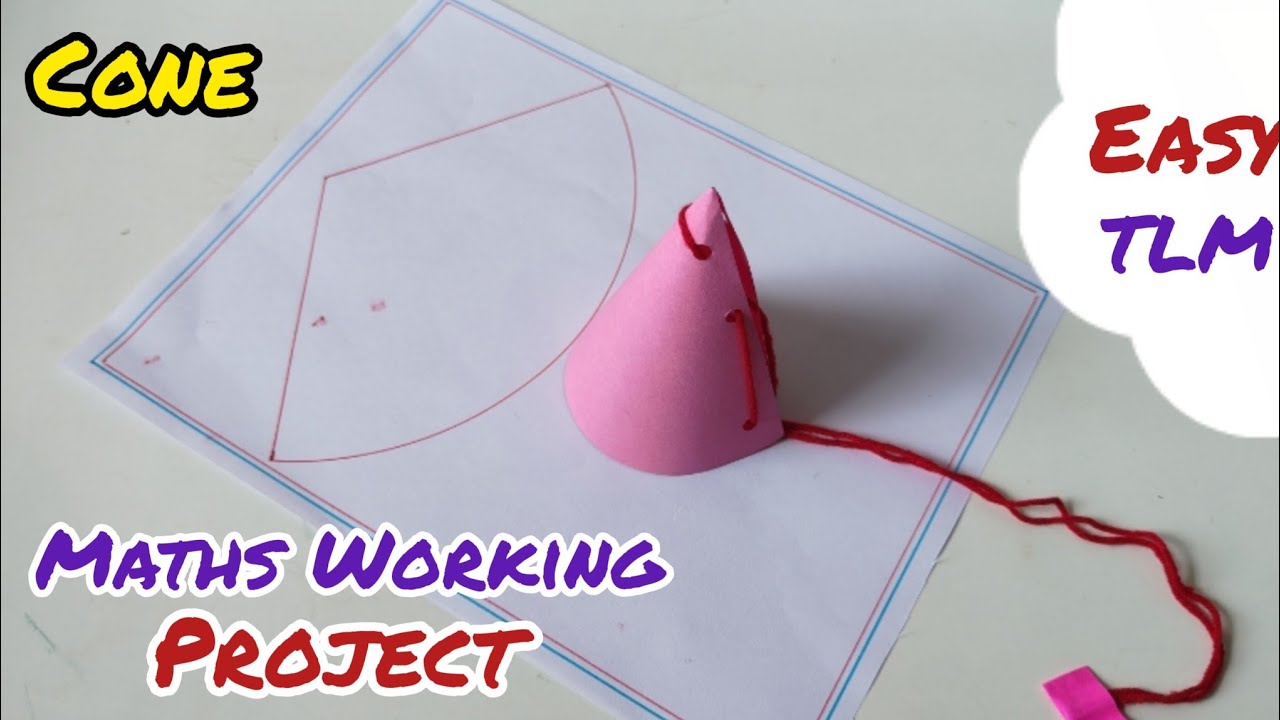 3d Cone Pull Up Shape Maths Working Model/ Maths Exhibition Project/ #3dshapes #mathsworkingmodel