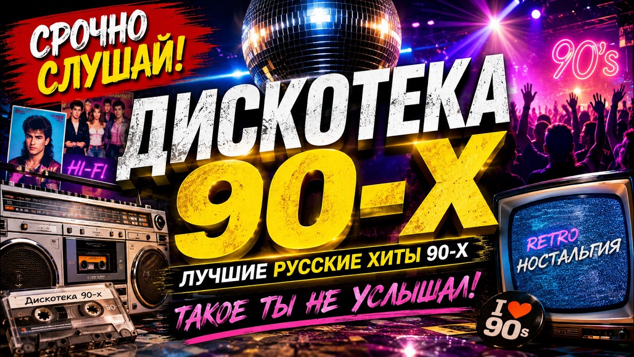 🔥 СРОЧНО СЛУШАЙ! ТАКОЕ ТЫ НЕ УСЛЫШАЛ 💿 ДИСКОТЕКА 90-Х | Лучшие Русские Хиты 90-х