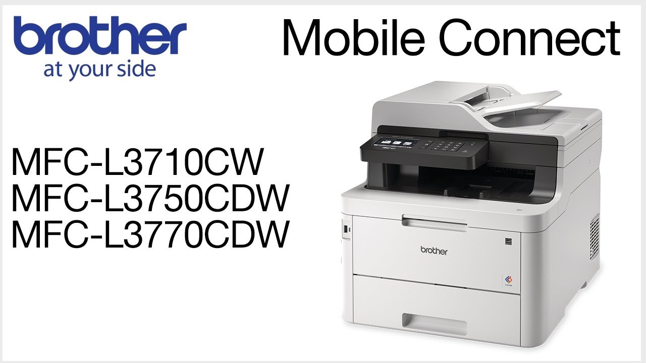 MFCL3770CDW – Connect to a mobile device