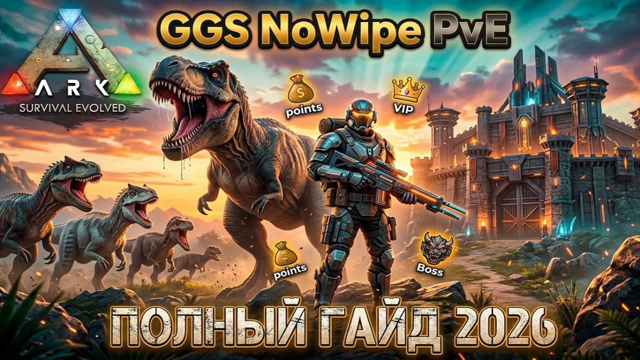 ARK: GGS NoWipe PvE | Полный гайд по серверу #arksurvivalevolved