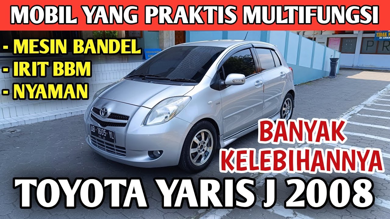 TOYOTA YARIS J 2008 MANUAL MOBIL CITY CAR YANG PRAKTIS BANDEL IRIT BBM