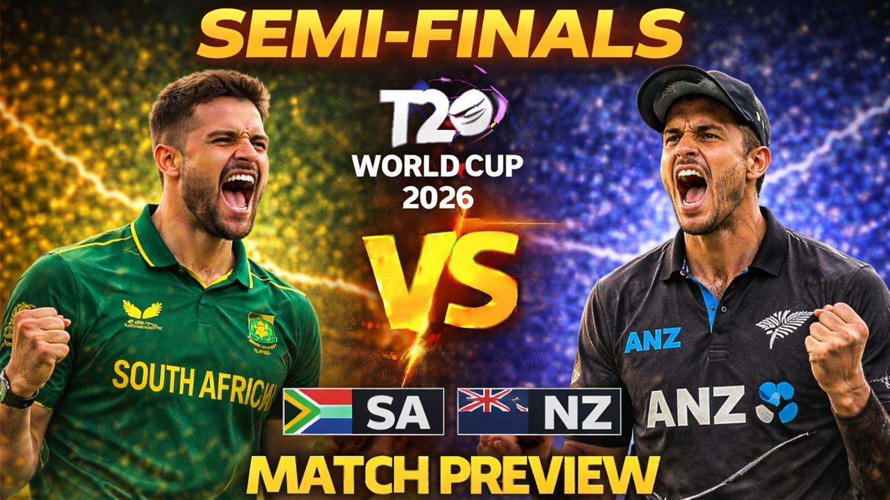 SA vs NZ 🔥 Semi-Finals Match Preview | T20 World Cup 2026 | Playing XI, Key Battles & Pitch Report