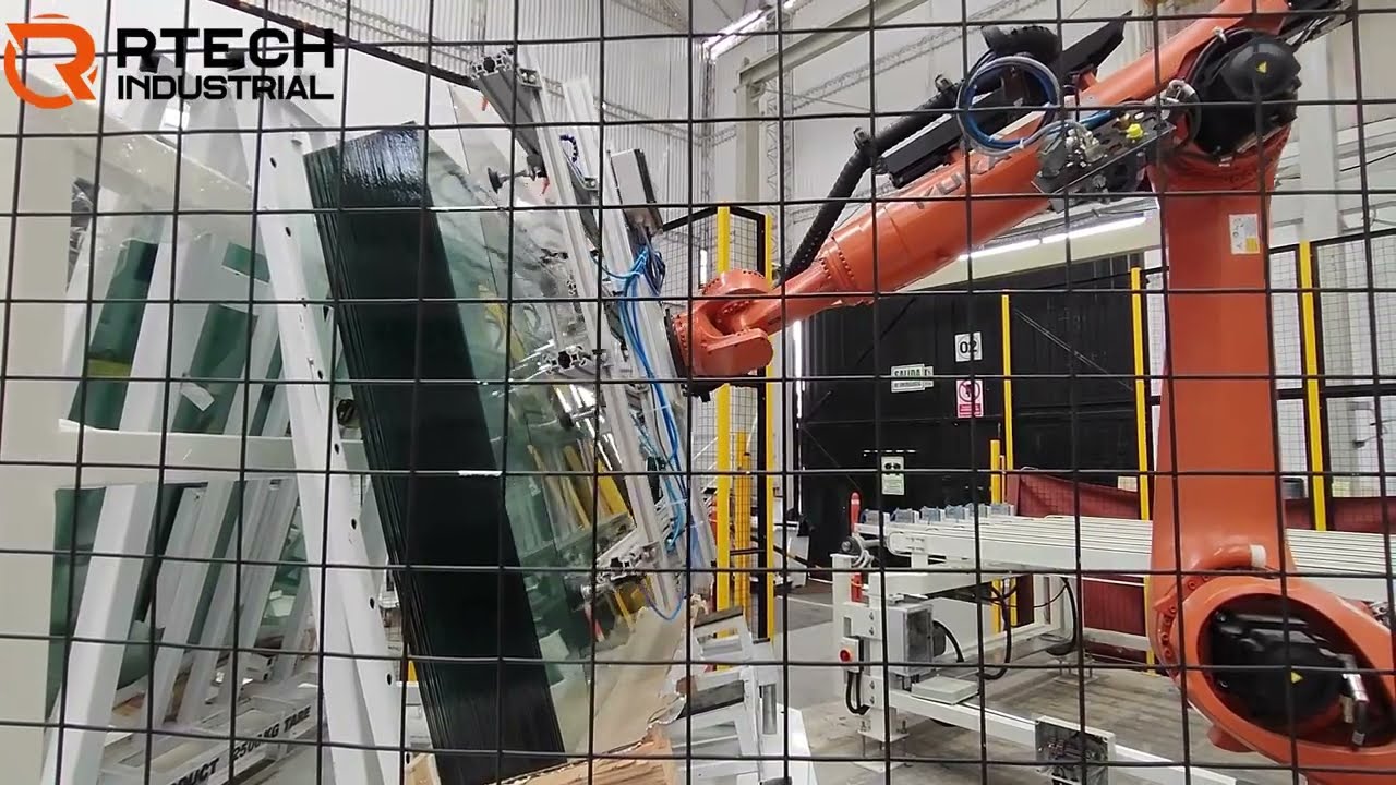 Celda robótica - Kuka manipulación de Vidrios Glass