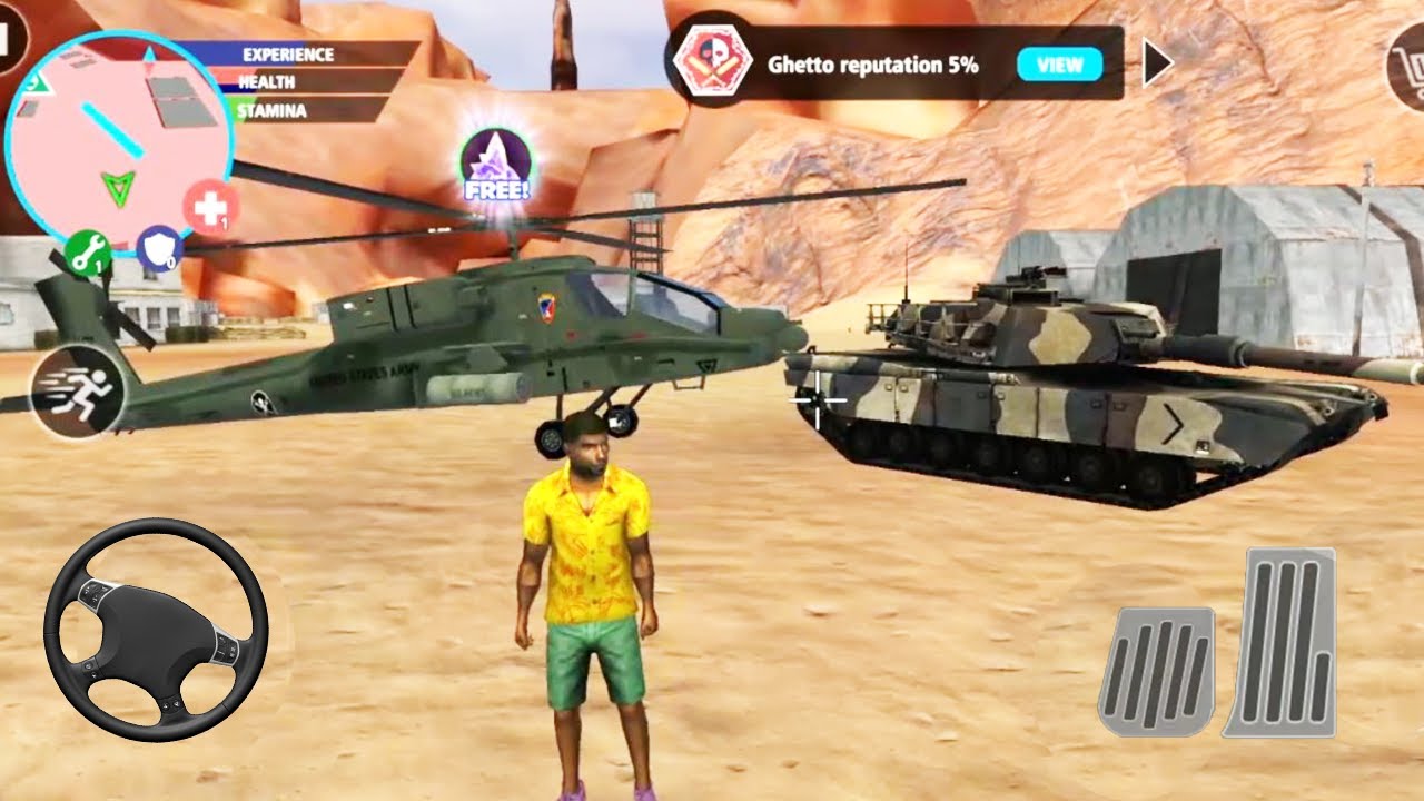 New Gangster Crime – Police, Helicopter, Army Tank, Cops | Android Gameplay HD