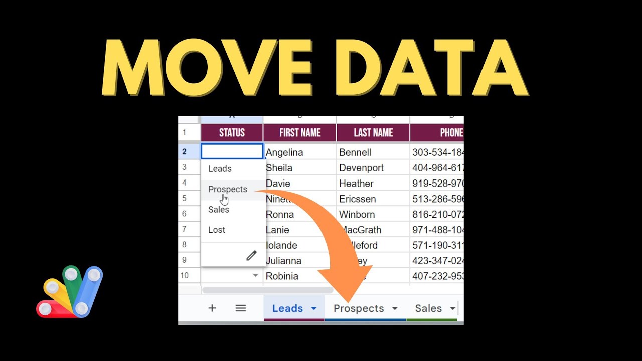 Move Rows of Data in Google Sheets - Apps Script Tutorial