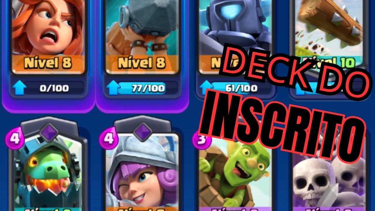 AMASSEI um JOGADOR de LOGBAIT USANDO o DECK do INSCRITO!