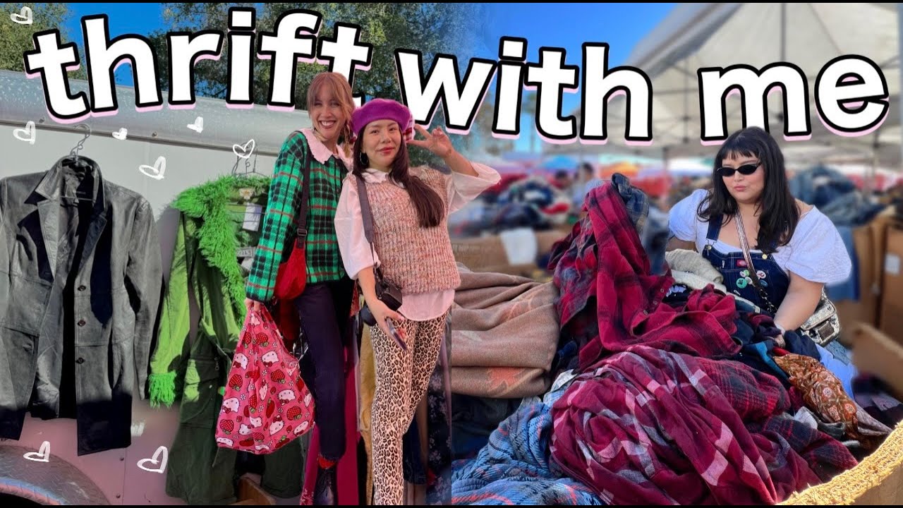 thrifting the BIGGEST flea market in LA! *as size 16*