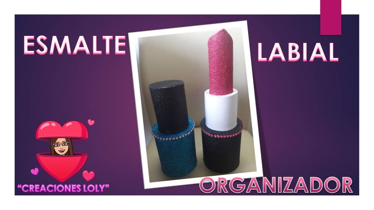 Organizador Esmalte 💅y Labial👄 GIGANTES ♻️ Reciclaje 🌍