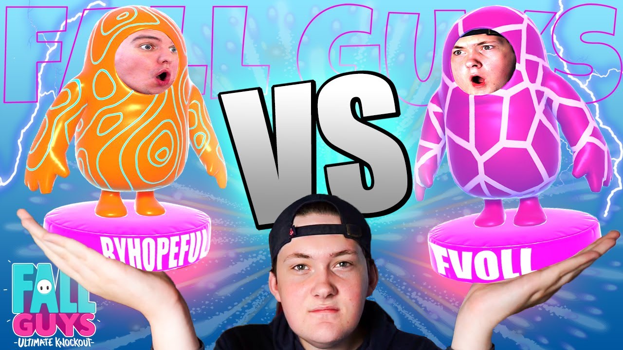 Ekstrem 1 VS 1 p&aring; FALL GUYS!👑 fvoll vs byHopeful I EN EKTE DUELL! - Norsk Fall Guys