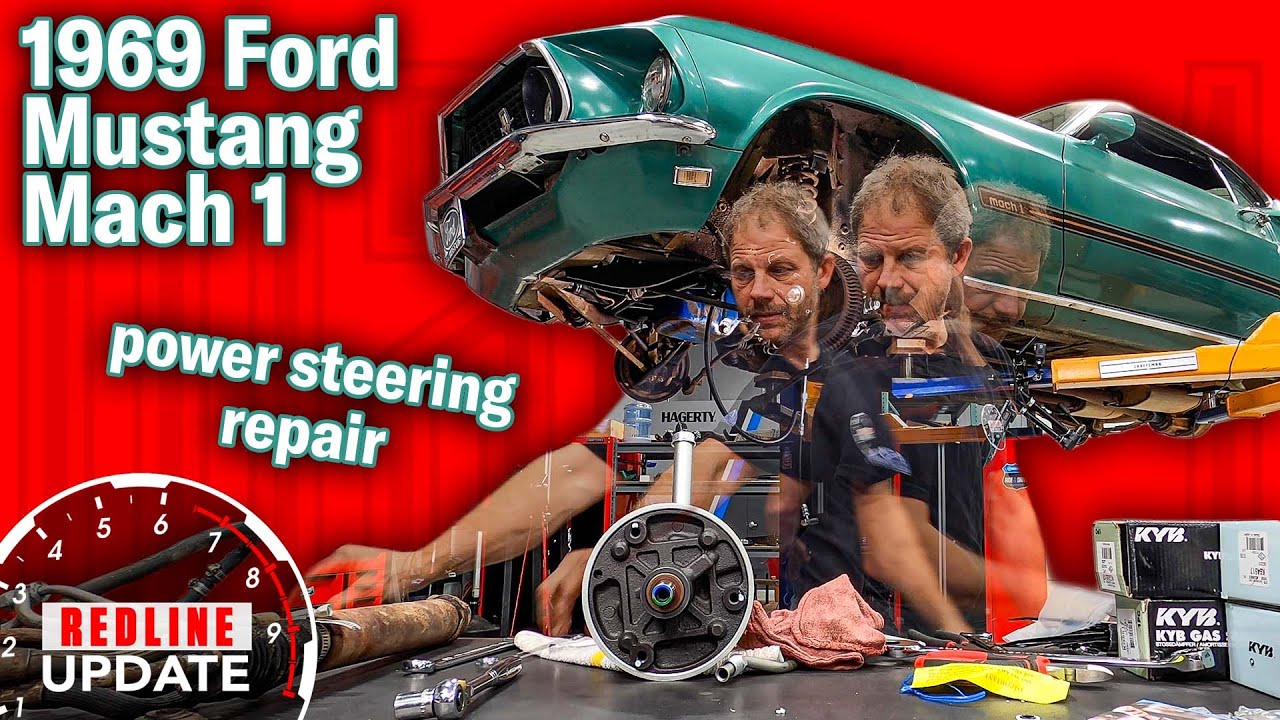 Uh oh... the '69 Mustang Mach 1 power steering system needs replacing