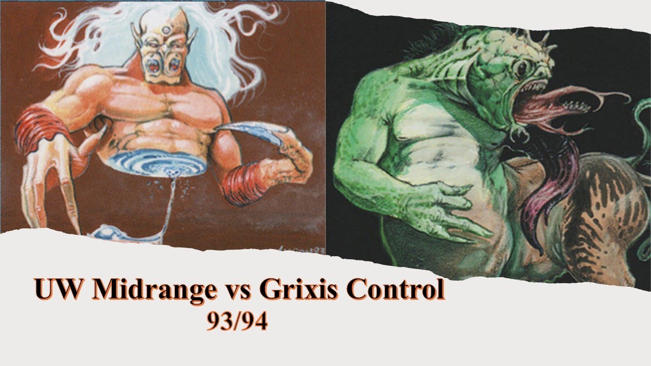 UW Midrange vs Grixis Control - X-Points - T55 - Match - #oldschoolmtg - #mtg9394