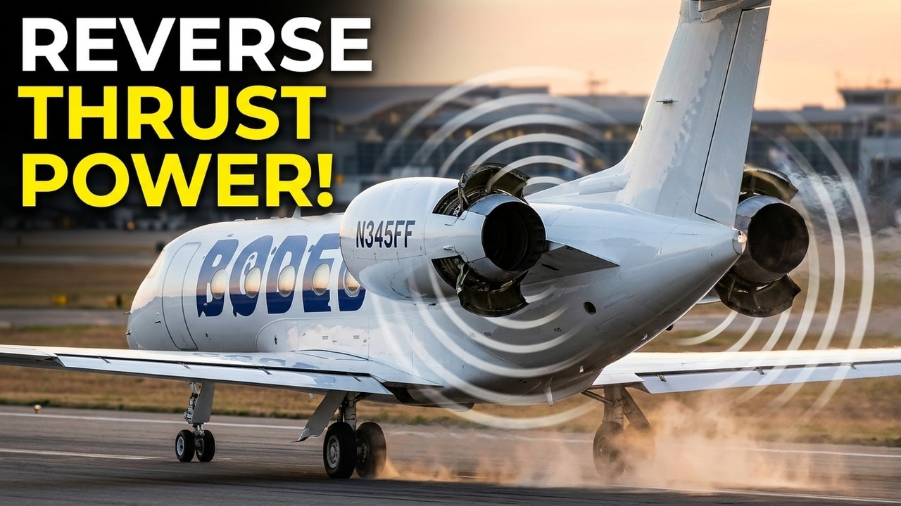Private Jets in Action | Stunning Reverse Thrust Sounds