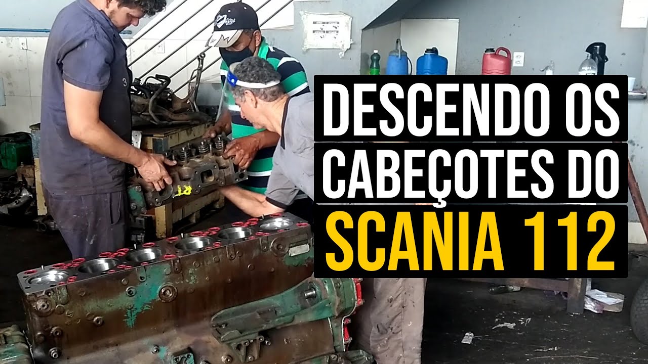 Descendo os cabeçotes do Scania 112