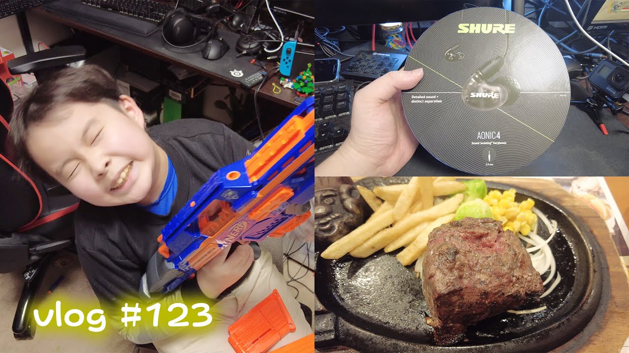Shure AONIC4イヤホンとステーキ♪ 