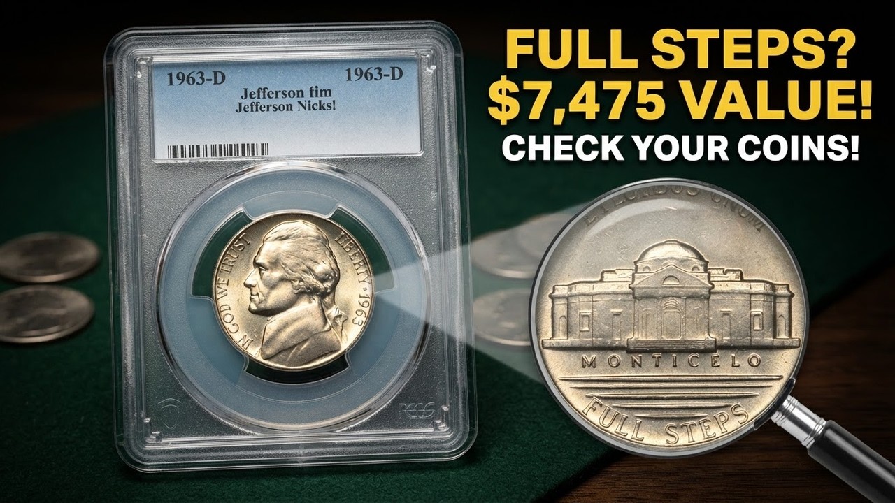 $7,475 Jefferson Nickel! Why This 1963 Coin is Worth Thousands