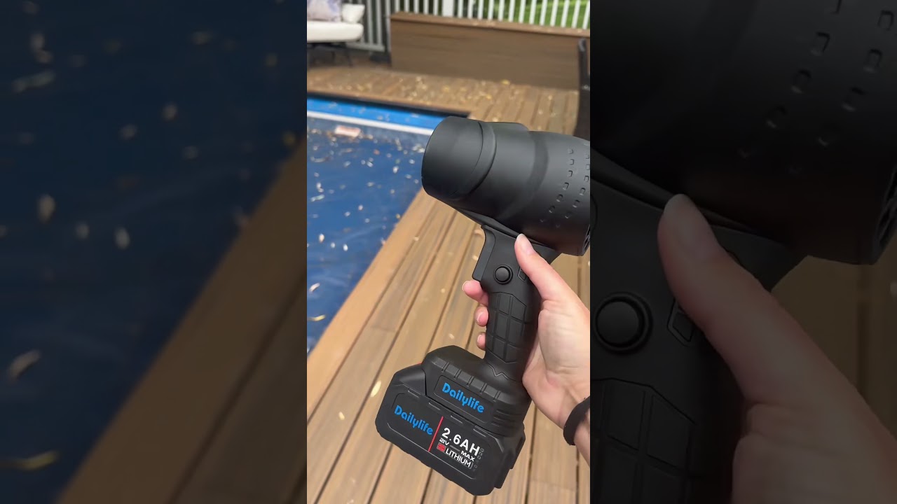 Obsessed with this turbo blower for quick deck cleanup! 