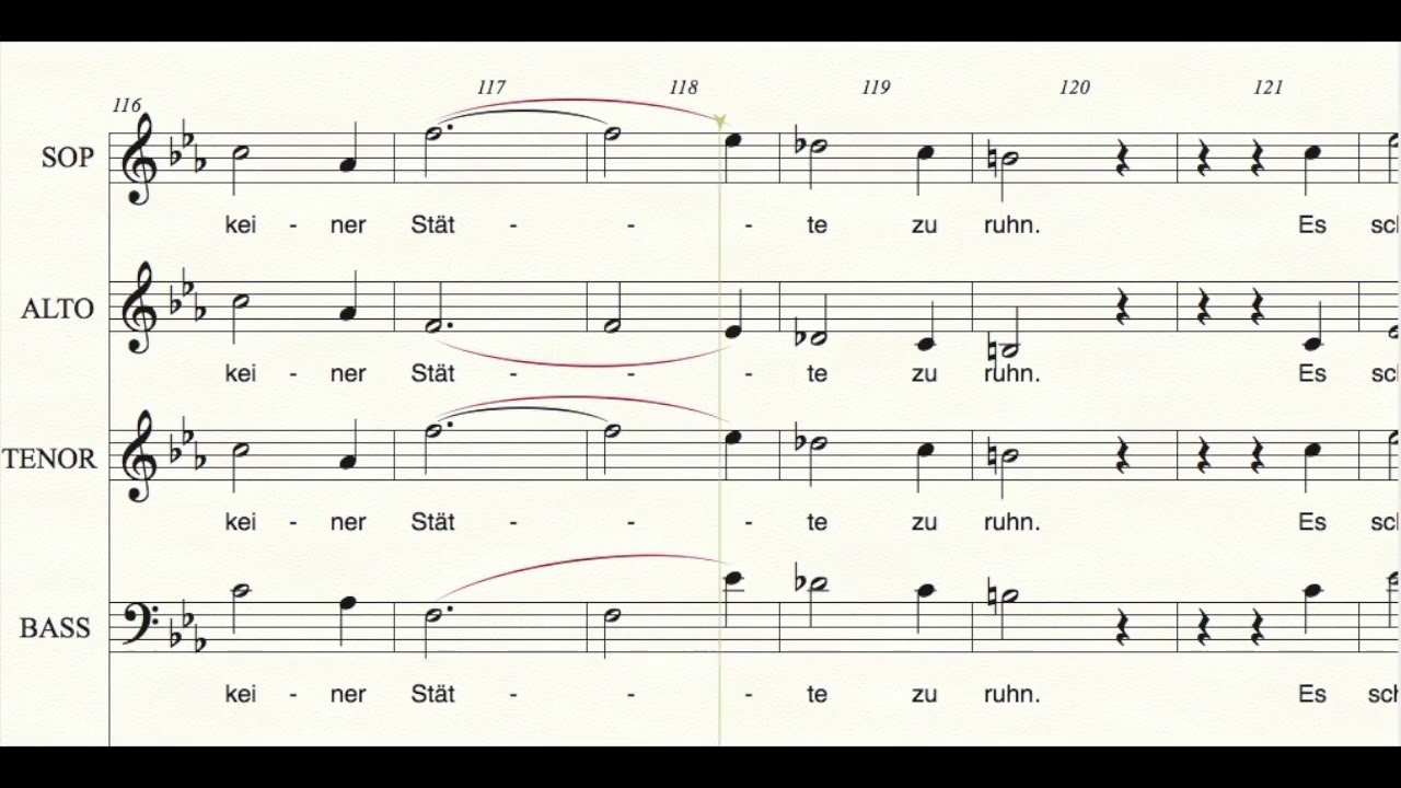 Brahms Schicksalslied—Alto Only