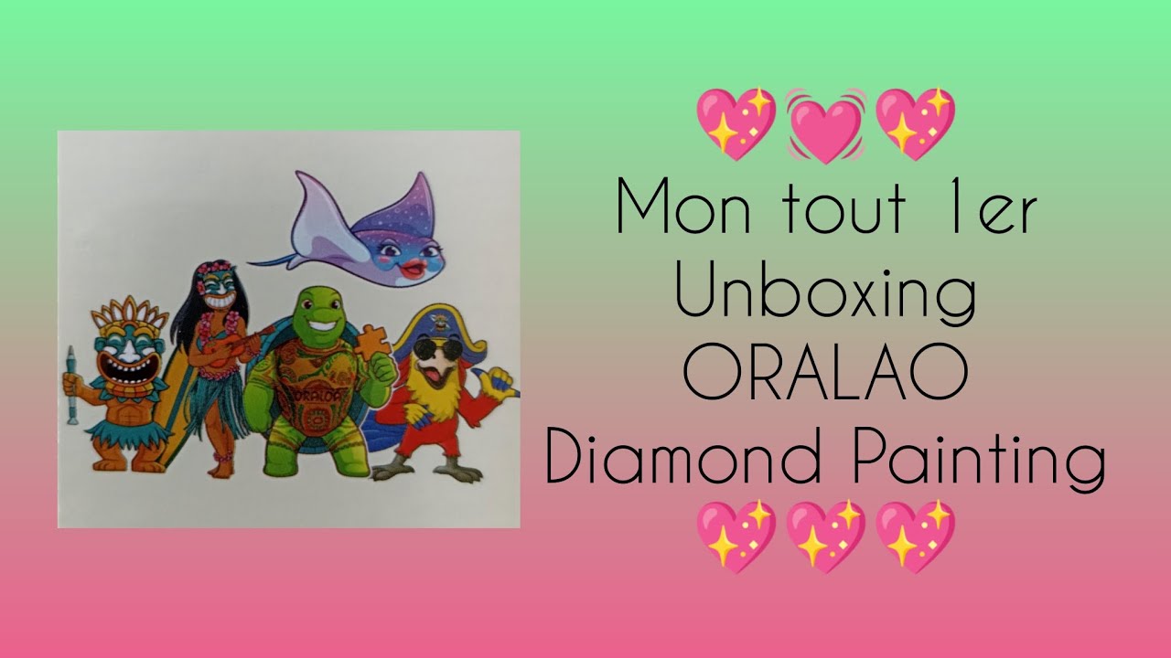 💖 1er #unboxing #oraloa 😍😍 #diamondpainting 💖 I'm happy 🥰 #peinturediamant #unboxingvideo
