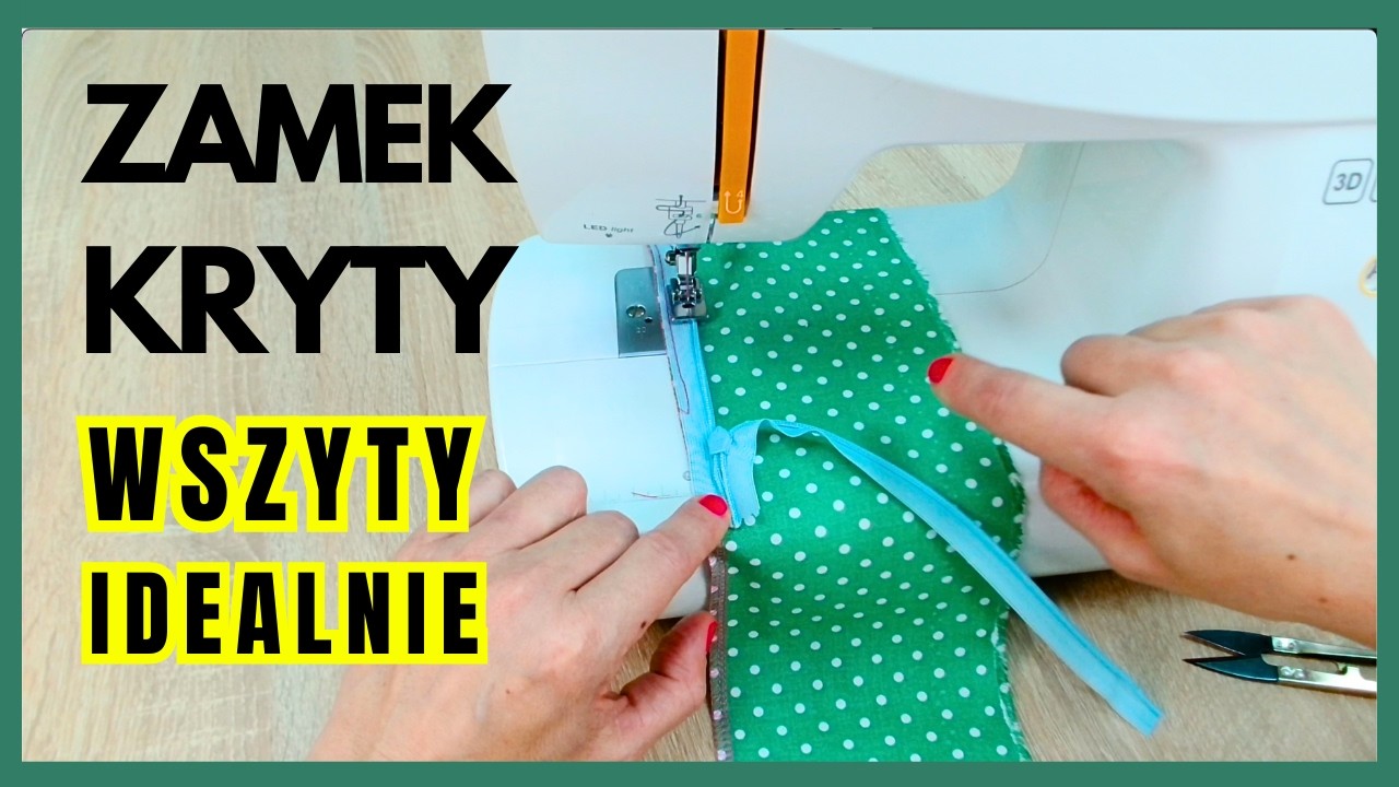 Jak wszyć zamek kryty - tutorial DIY