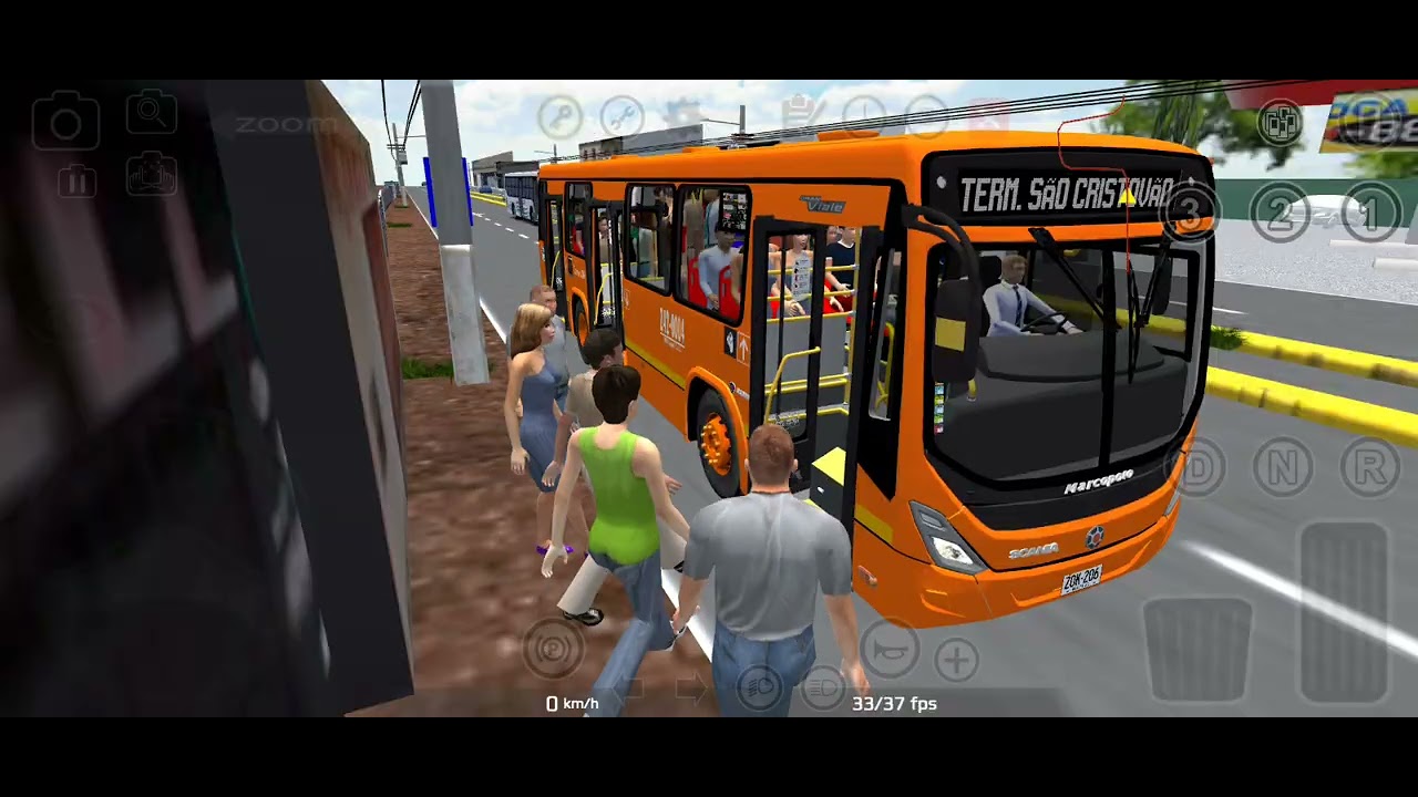 Proton Bus Mapa são Luis linha cajupe Viale Scania 