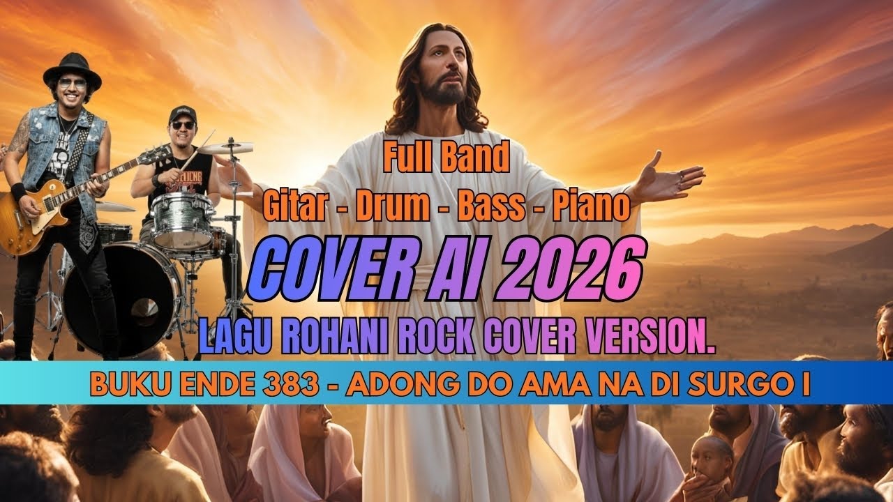 ADONG DO AMA NA DI SURGO I 🔥 Buku Ende 383 | Lagu Rohani Batak HKBP 2026 | Versi ROCK AI Full Bass