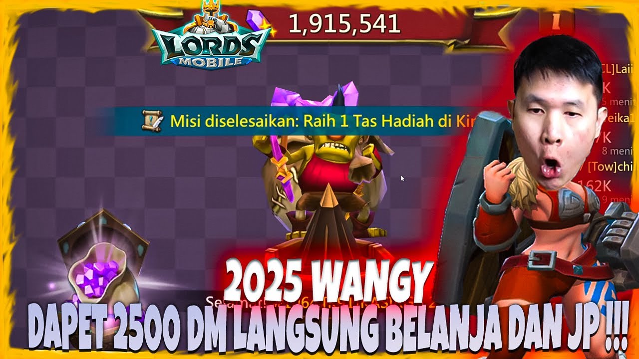 DIKASIH SUBSCRIBER 2500DM LANGSUNG BELANJA DAN DAPET JP TYCOON ?!! GG !! - Lords Mobile Indonesia