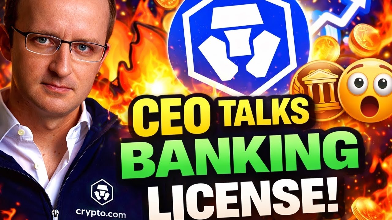 CRO Coin & Crypto.com NEWS! (CEO Talks Banking License?) Will CRO Explode Now?