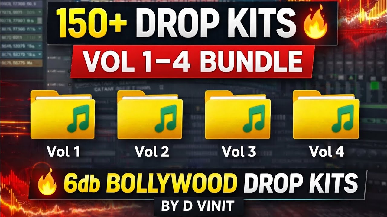 6db Bollywood Drop Kits Bundle (Vol 1&ndash;4) by D VINIT