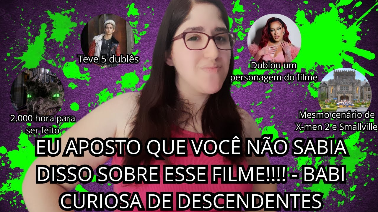 EU APOSTO QUE VOCÊ NÃO SABIA DISSO SOBRE ESSE FILME!!!! 😳🐍💜 - BABI CURIOSA DE DESCENDENTES