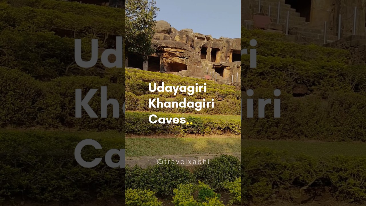 Udayagiri Khandagiri Caves built in 1st Century 📍 #travel #minivlog #odishatravel #bhubaneswarvlog