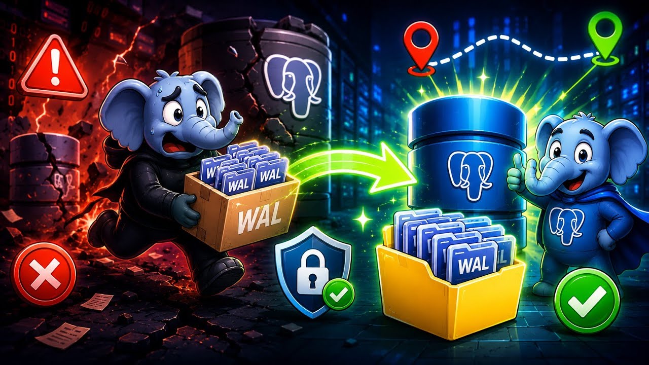Tutorial-42 | PostgreSQL: How to Safely Move WAL Files to a New Location