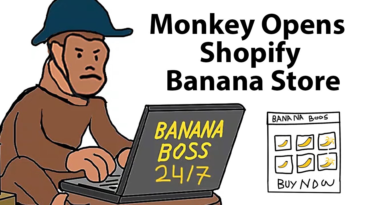 Monkey Opens Shopify Banana Store | Jungle E-Commerce Explained!