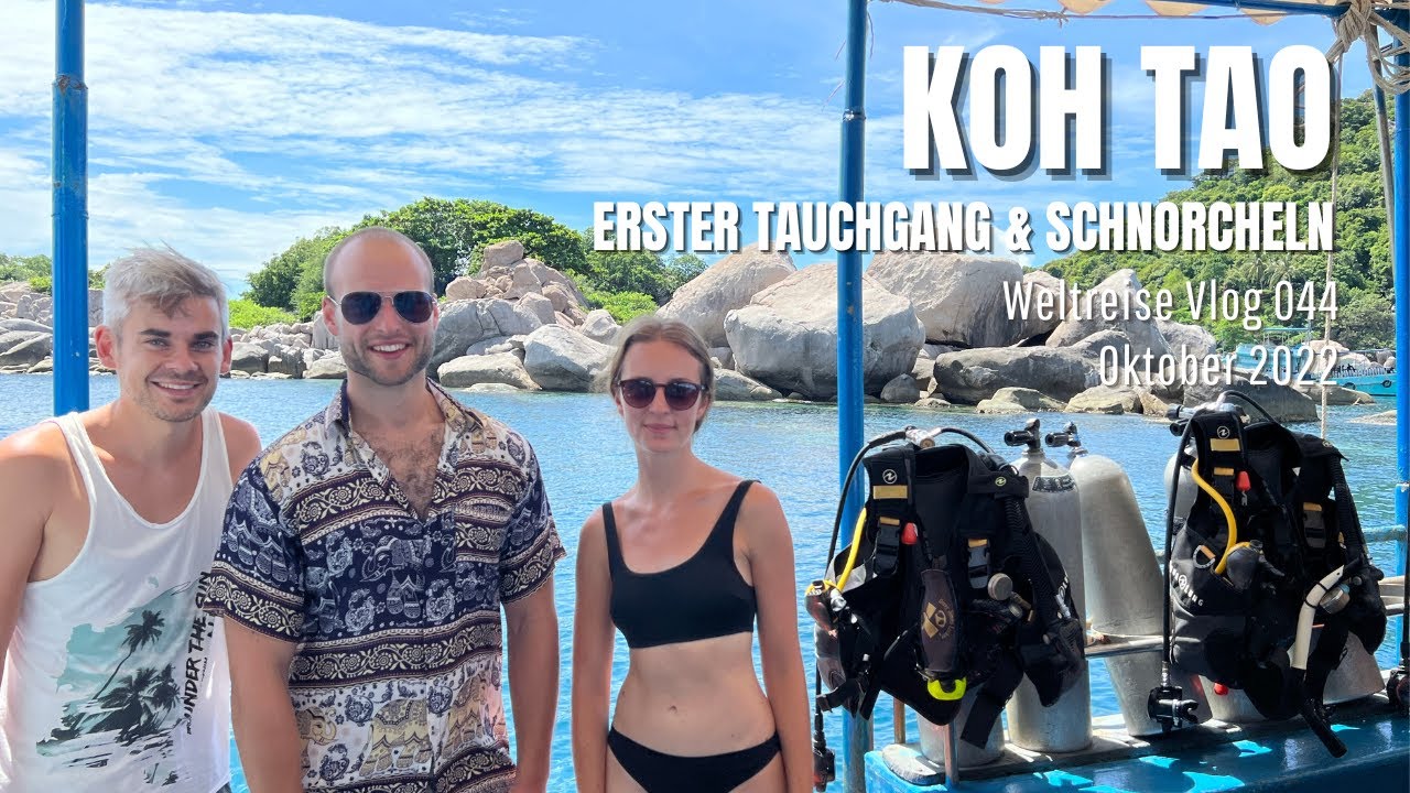 Koh Tao - Erster Tauchgang & Schnorcheln | Thailand • Weltreise Vlog 044