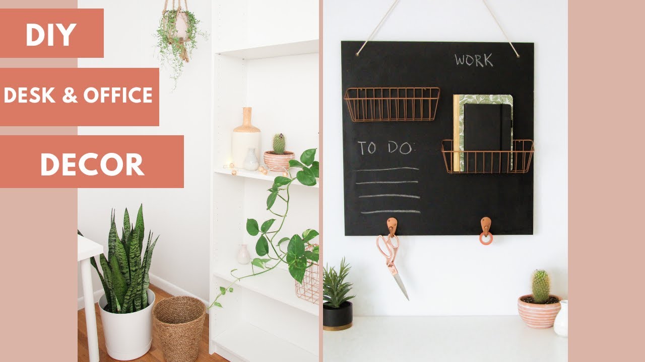EASY DIY Desk Decor & Office Organization || Urban Outfitters Edition