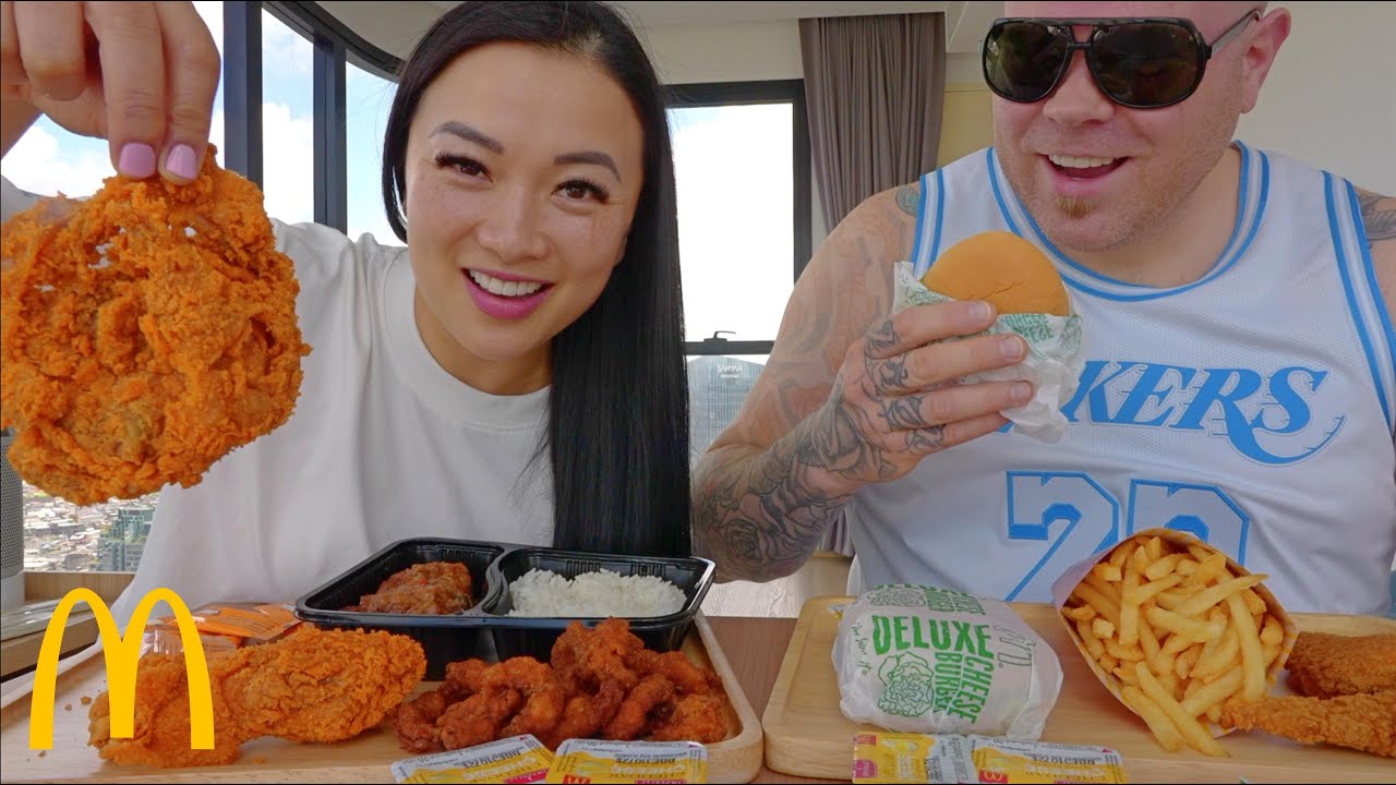 McDonald's THAILAND FRIED CHICKEN MUKBANG (LETS EAT) | SASVlogs