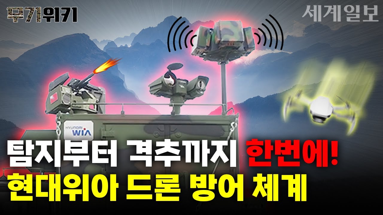 ADS에 RCWS를 더했다! 국내 유일 통합체계운용하는 현대위아 드론 방어 체계(ADS)ㅣ무기위키 Ep.08-3