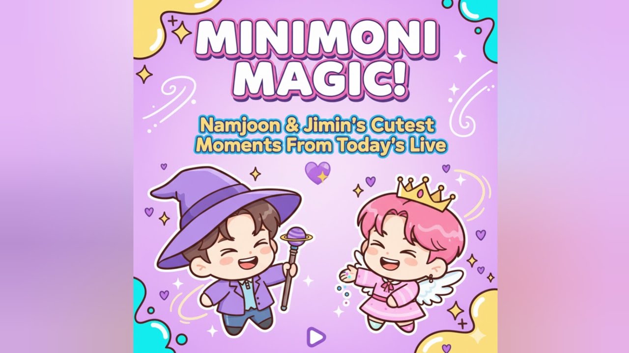 MINIMONI MAGIC! Namjoon & Jimin's Cutest Moments From Today's Live 💜 