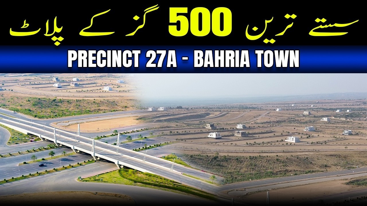 Bahria Town Karachi - Cheapest 500 yard plots | Precinct 27A #bahriatownkarachi