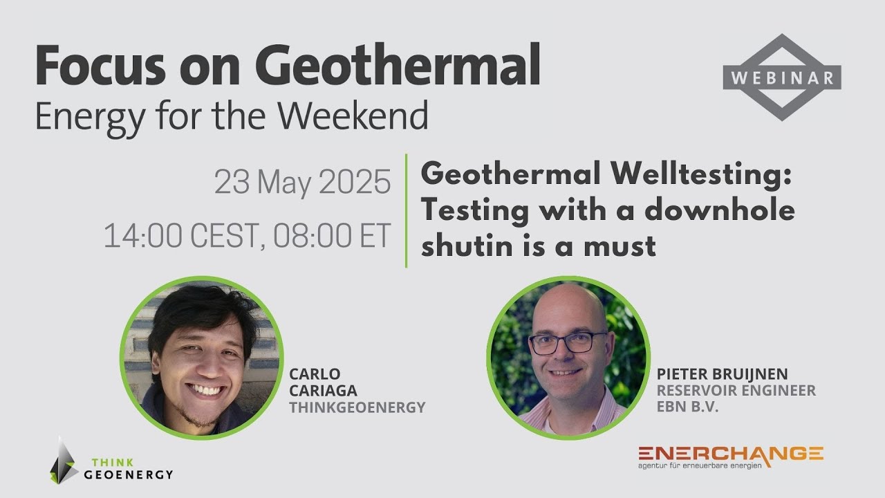 Webinar - Geothermal well testing: testing with a downhole shut-in is a must