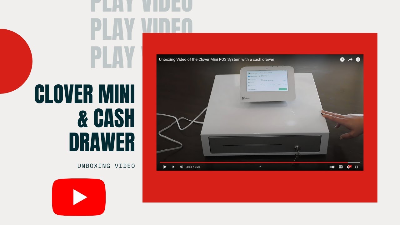 Unboxing Video of the Clover Mini POS System with a cash drawer