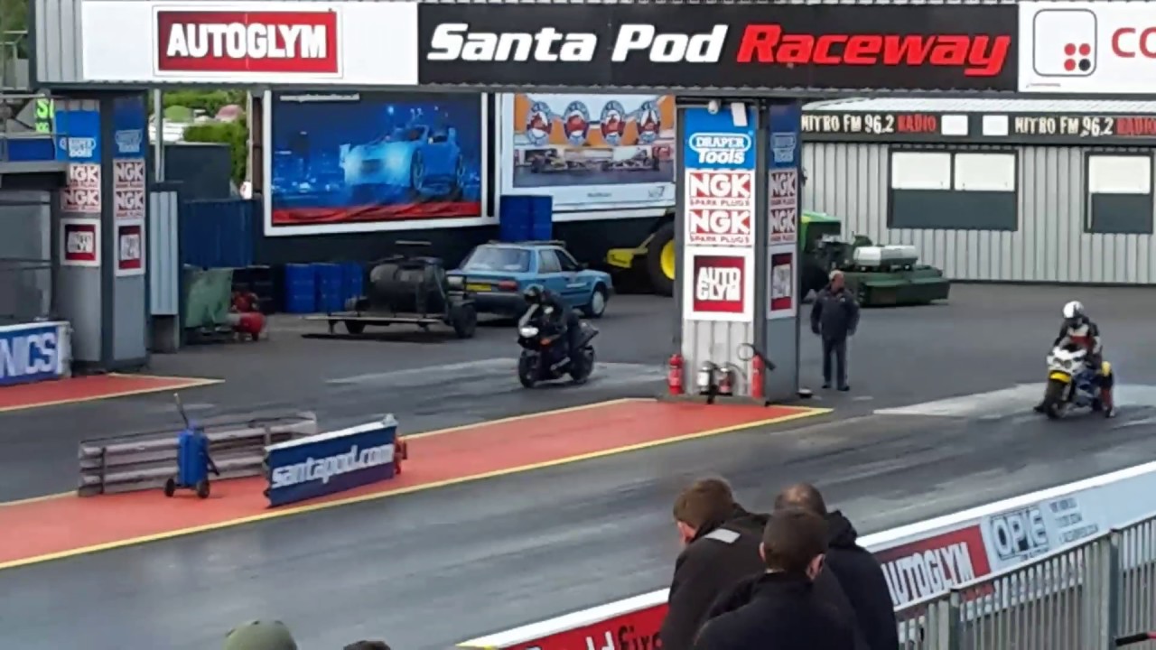 ZZR Mr turbo 1/4 drag Santa Pod  May 13 2017